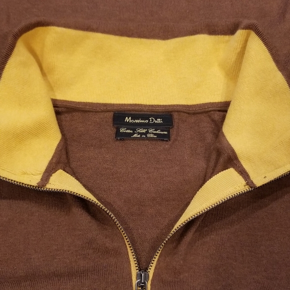 Massimo Dutti Men's Brown Cashmere Sweater - Picture 4 of 10